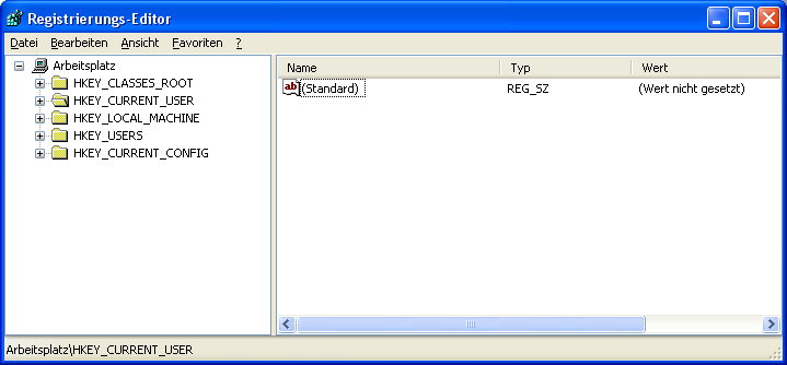 Windows Registrierungs-Editor